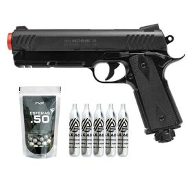 Pistola Rossi 1911 CO2 .68 Home Defense + Co2 + Esferas