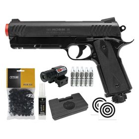 Pistola Rossi 1911 CO2 .68 Home Defense + Acessórios