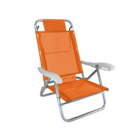 Cadeira Praia Alumínio 5 Posições Banho de Sol 120kg ZAKA
