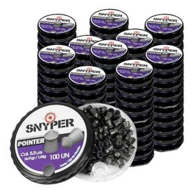 100 Latas Chumbinho Snyper Pointer 5,5mm Preço De Atacado