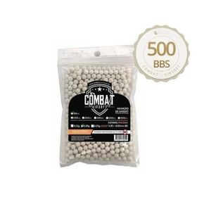 Pacote de esferas Airsoft 0,12g 500un 6mm - Combat Airsoft