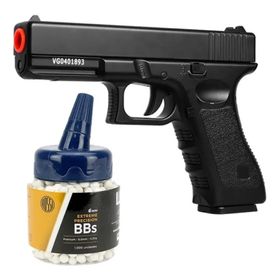 Pistola De Airsoft Full Metal Spring Vigor Gk-v20 + 1000 Bbs