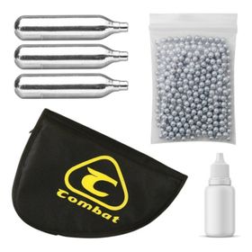 Combo completo Airgun: Capa, 1000 esferas, Co2 e Oleo