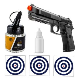 Pistola De Airsoft Spring Pt92 V21 + 1000 Bbs Premium Rossi