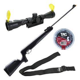 Carabina Pressão Naja Nitro 60kg TAG 5,5 Luneta e Bandoleira