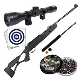 Carabina Hatsan Airtact PD Nitro 5,5mm + Luneta + Chumbinho
