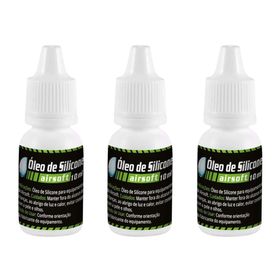 Kit 03 Óleos De Silicone Para Airsoft e Airgun 10 Ml Leão