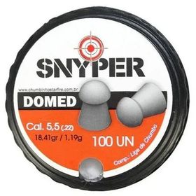 Chumbinho Domed 5,5mm 1,19g 100un - SNYPER