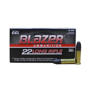 Munição CCI .22LR 40gr Blazer LRN Cx 50un