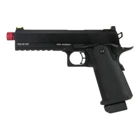 Pistola de Airsoft Black Evil Green Blowback - TAG