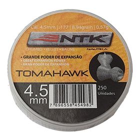 Chumbinho Nautika Tomahawk 4,5mm .177 8.94 Grains - 250 Un