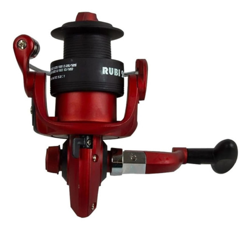 Molinete Pesca Brasil Rubi Gii 2000 (3) Rolamentos
