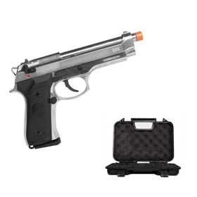 Pistola Airsoft Gbb Blowback 92 A2 Silver Full Metal 6mm Qgk