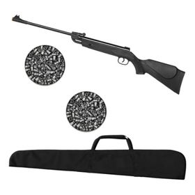 Espingarda Pressão Shadow Black 5,5 + 250un Chumbinho +capa