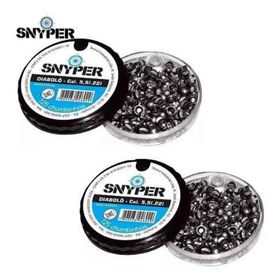 2 Chumbinho Diabolo Snyper 5,5mm C/125uni Cada