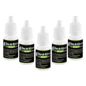 Kit 05 Óleos De Silicone Para Airsoft e Airgun 10 Ml Leão