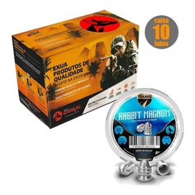 Caixa Com 10 Chumbinho Rabbit Magnum 5,5mm 125un - Chakal