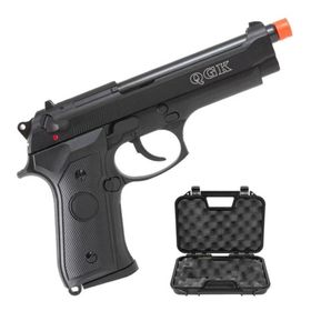 Pistola Airsoft Gbb Blowback Qgk 92 Sm Bk Full Metal 6mm