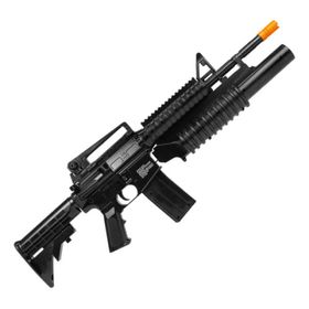 Rifle Airgun M4a1 Spring 6mm Kwc Tático Pump-action