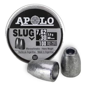 Chumbinho Apolo Slug 7,62mm .30 100un - Hollow Point