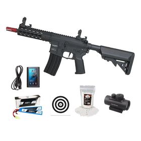 Rifle Airsoft Neptune AR15 PWD 6,5'' AEG 6mm + Acessórios