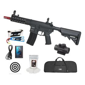 Rifle Airsoft Neptune AR15 PWD 6,5'' AEG 6mm + Kit PRO