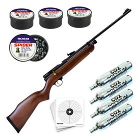 Carabina de Pressão Co2 Beeman QB78E Madeira Combo Completo