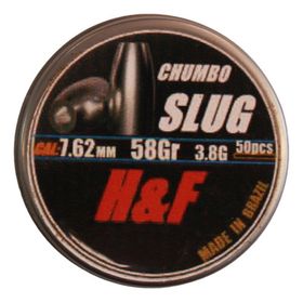 SLUG 7,62mm  58gr 50un - SLUG H&F