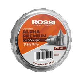 Chumbo Rossi Alpha Premium 5,5mm Pontiagudo — 100un