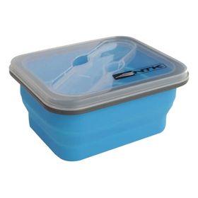Tigela Dobrável Camping Mini Bento Colher Garfo - Ntk