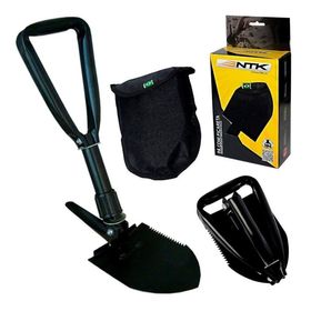 Pá Dobrável Tática Com Picareta Nautika Camping Offroad