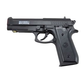 Pistola Airgun Gás Co2 GNB PT92 SA P92 Full Metal 4.5mm - Swiss Arms