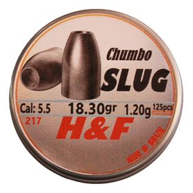 SLUG 5,5mm 18,30gr 125un - SLUG H&F