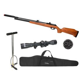 Carabina PCP PR900W G3 4,5+Bomba+Capa+Luneta 4x32+Chumbo