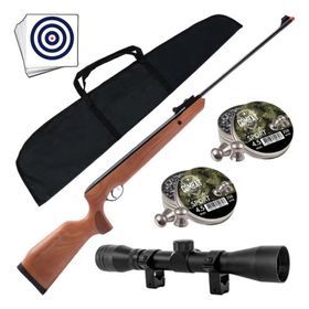 Carabina Nitro 60kg Naja Wood 4,5mm + Capa E Luneta - Tag