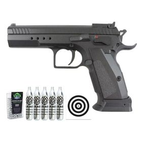 Pistola CO2 Tanfoglio 4.5 Full Metal Blowback + Itens