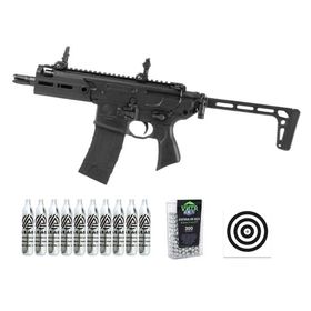 Rifle CO2 Sig Sauer MCX Rattler 4,5 Semi Auto + Itens
