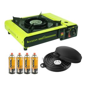 Fogareiro de Mesa Hawapi 3200WF - Verde Limão + Refil Gas +