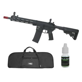 Rifle Airsoft AEG AR15 Neptune 10" Plus Gatilho ETU + Itens