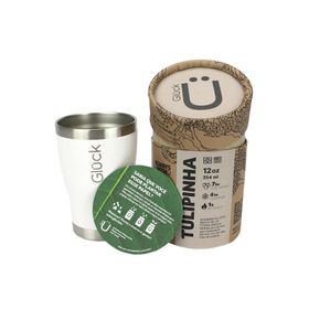 Copo Térmico Cerveja Tulipinha 354 ml Off White Gluck