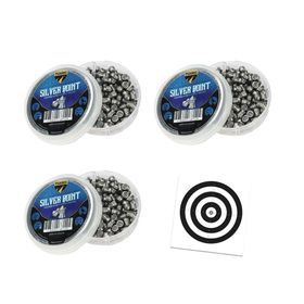 Kit 03 Cx Chumbo Tuareg Premium Silver Point + Alvos