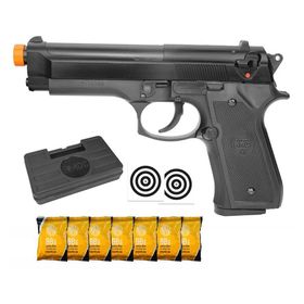 Pistola Airsoft Beretta M92 Spring 6.0 Kwc + Kit Promocional