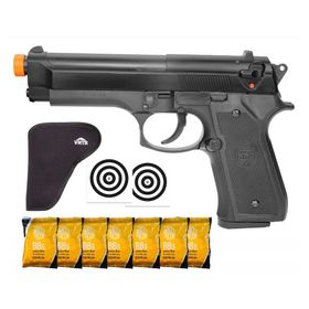 Pistola Airsoft Beretta M92 Spring 6.0 Kwc + Coldre + BBS