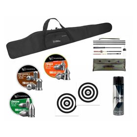 Capa Almofadada + Kit Chumbinho 5,5 Harpex + Acessórios