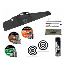 Capa Almofadada Rossi+ Kit Chumbinho 5,5 Harpex + Acessórios