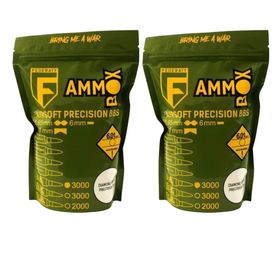 Munição Bolinhas Airsoft 0,20g Pacote Bbs Ammo Box 6000 unds