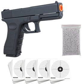 Pistola Airsoft GK v20 Full Metal 6mm 10 alvo 1000 bbs