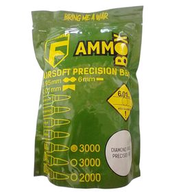 Munição Bolinhas Airsoft 0,20g Pacote Bbs Ammo Box Federaty