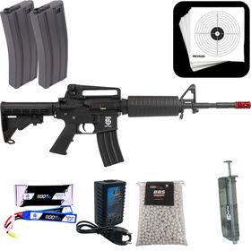 Rifle Airsoft Sentinel M4a1 Carbine FullMetal + Speed Loader