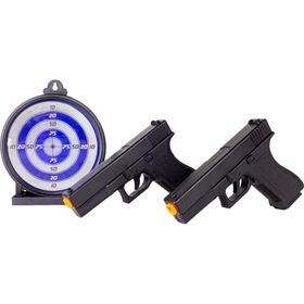 Pistola Airsoft Spring Rossi GK G17 V307 6mm + Alvo Gel
